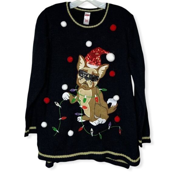 Holiday Time Christmas Dog Sweater - Picture 1 of 6
